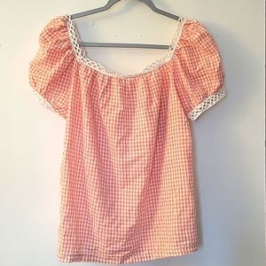 🍑 nwt gingham top